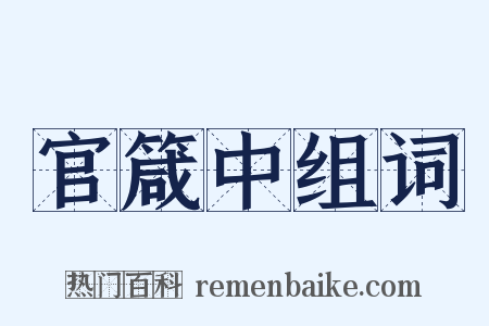 官箴中组词是什么意思的图片